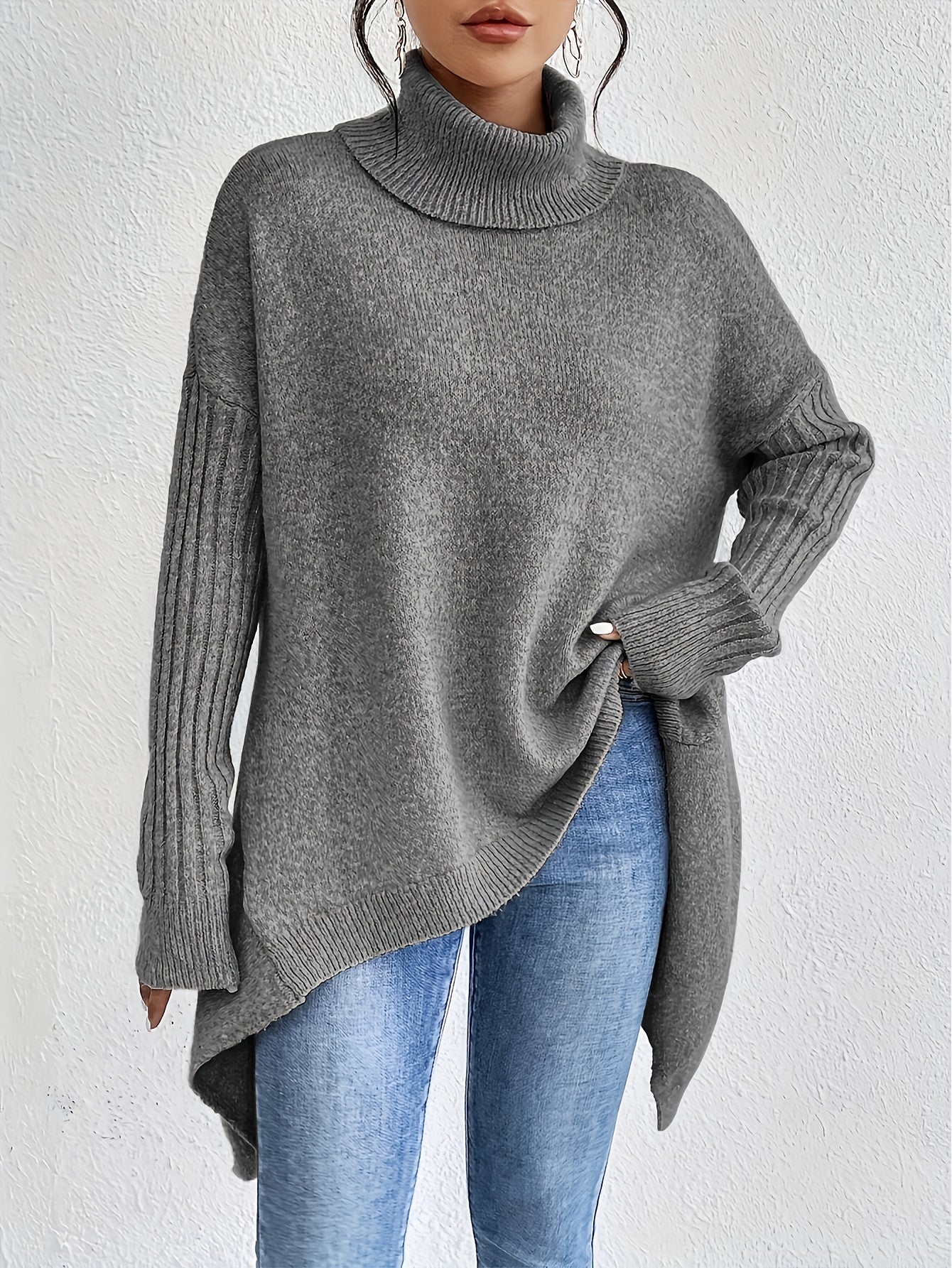 Thalia™ – Neulottu Turtleneck Villapaita