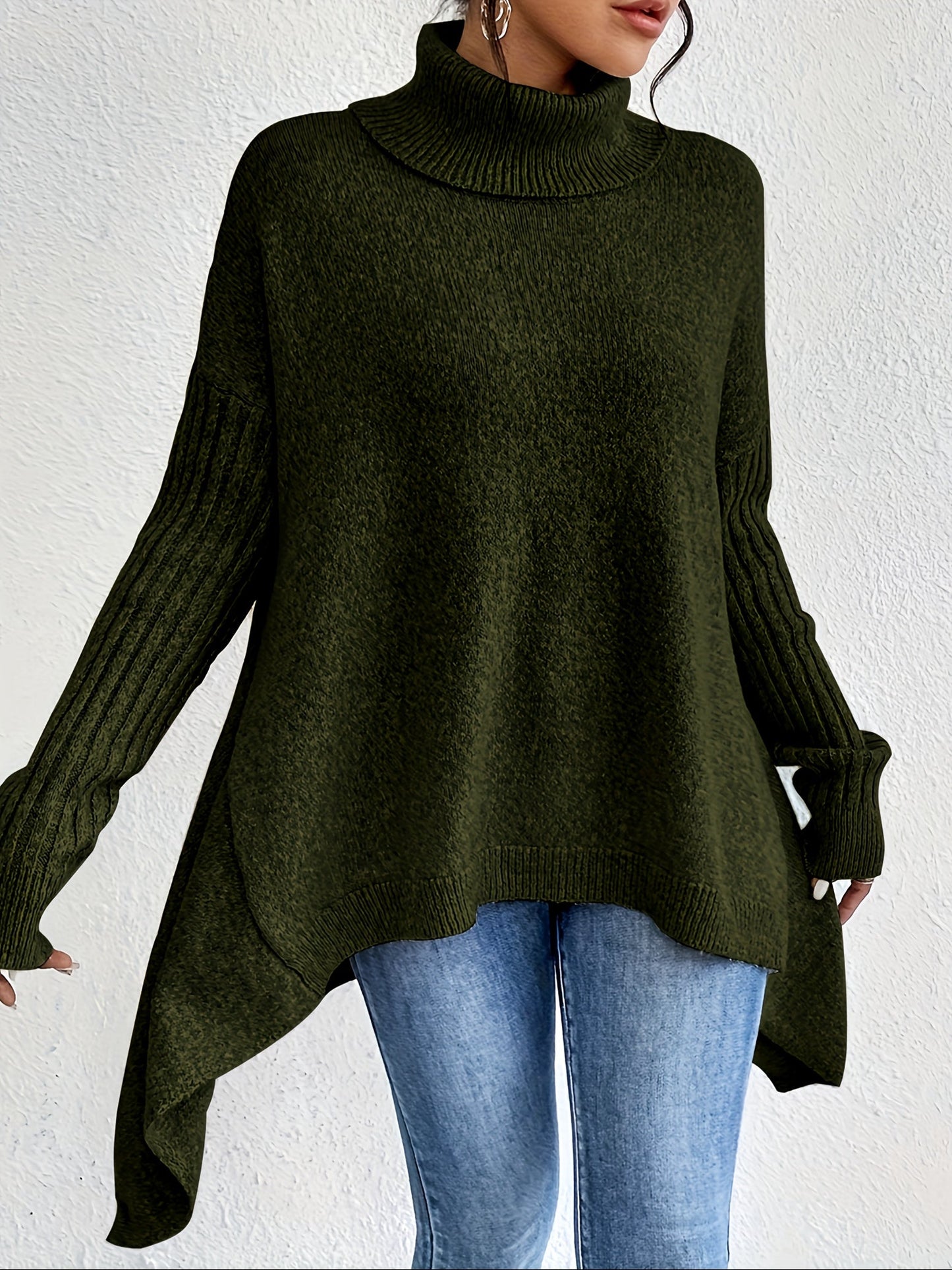 Thalia™ – Neulottu Turtleneck Villapaita