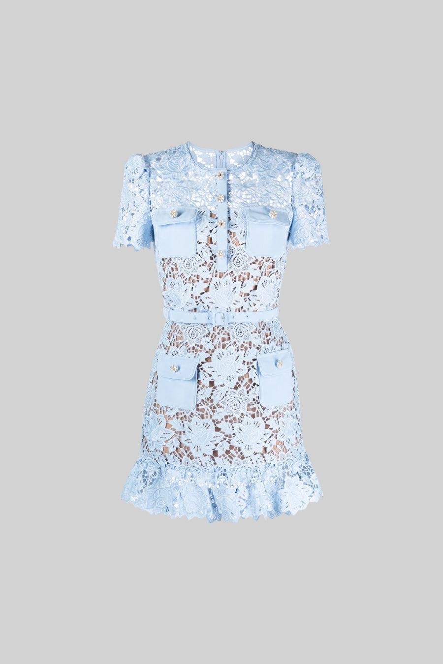 Gigi™ – Elegantti virkattu pitsilyhytmekko