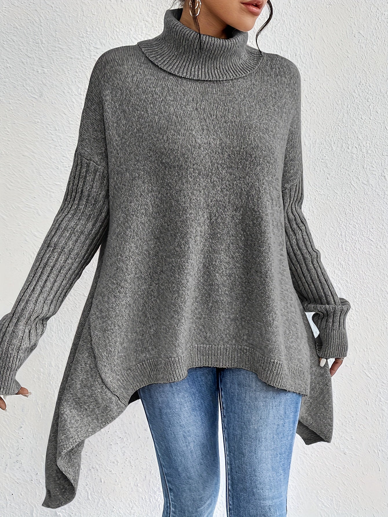 Thalia™ – Neulottu Turtleneck Villapaita