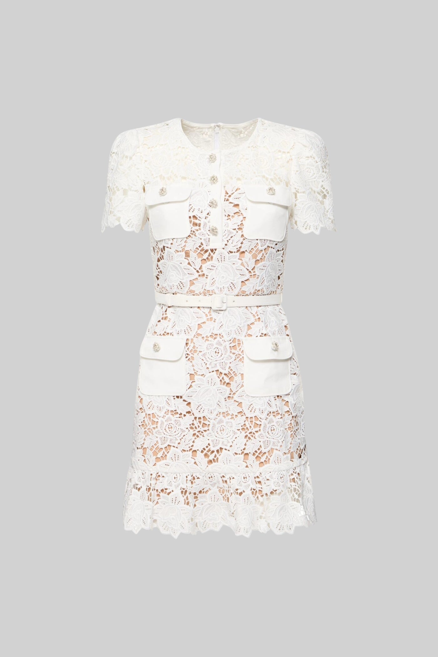Gigi™ – Elegantti virkattu pitsilyhytmekko
