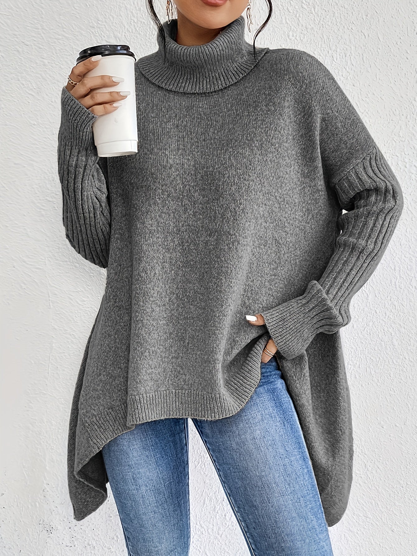 Thalia™ – Neulottu Turtleneck Villapaita