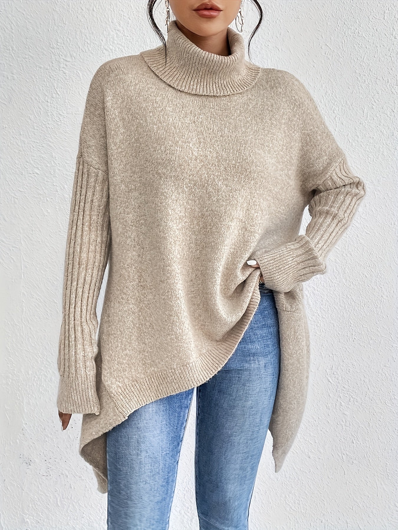 Thalia™ – Neulottu Turtleneck Villapaita