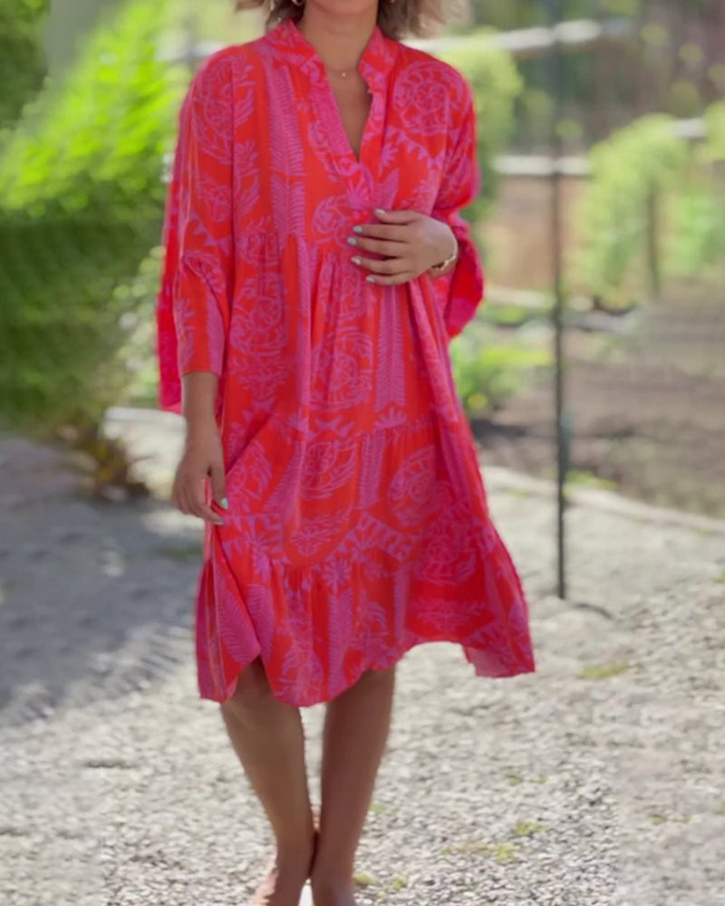 Oriana™ – Kevyt V-pääntie midimekko