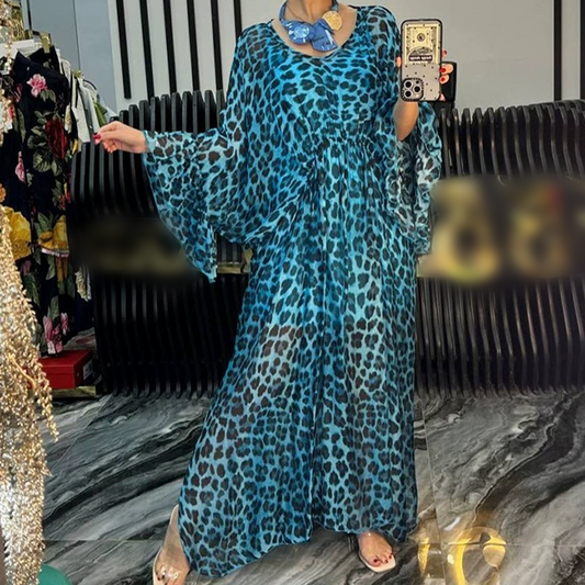 Janet™ – Väljä oversize-leopardi­maksimekko