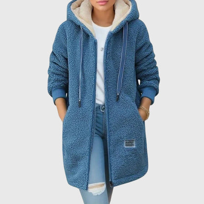 Karen™ – Pehmeä talvitakki hupulla