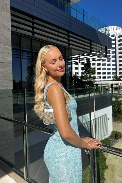 Elsie™ – Kimaltava bodycon maksimekko