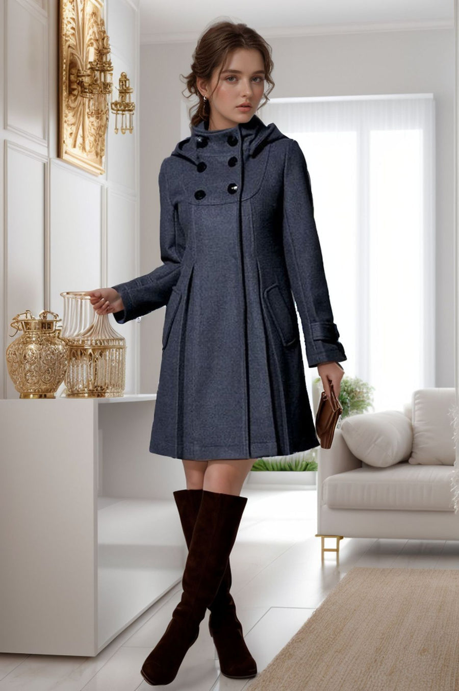 Beatriz™ - Tyylikäs Hupullinen Takki