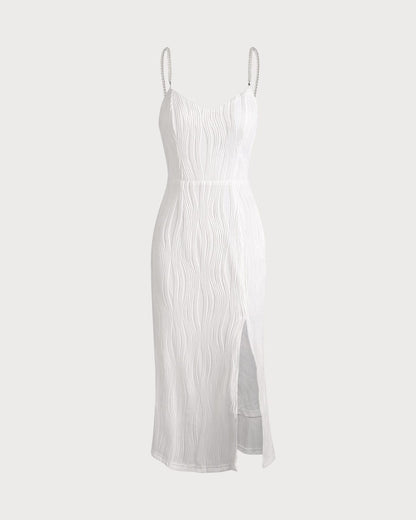 Tyronia™ – Naisten Elegantti Spagettiolkaiminen Midi-mekko