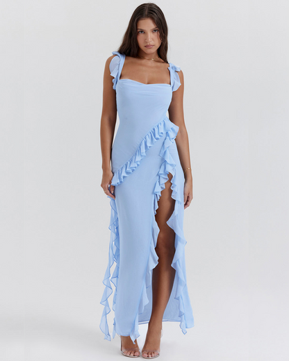 Quinley™ – Halkiollinen röyhelömekko