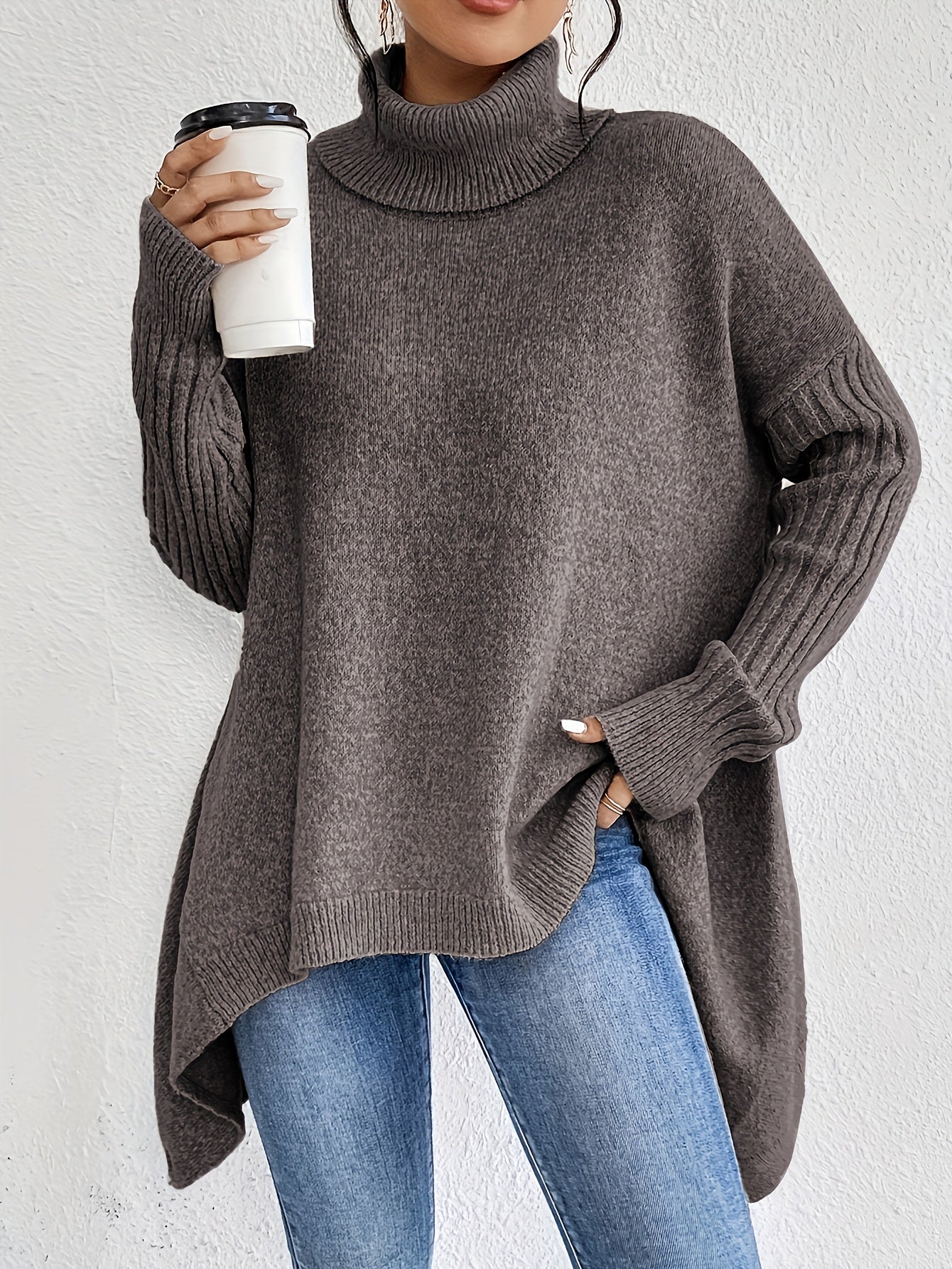 Thalia™ – Neulottu Turtleneck Villapaita
