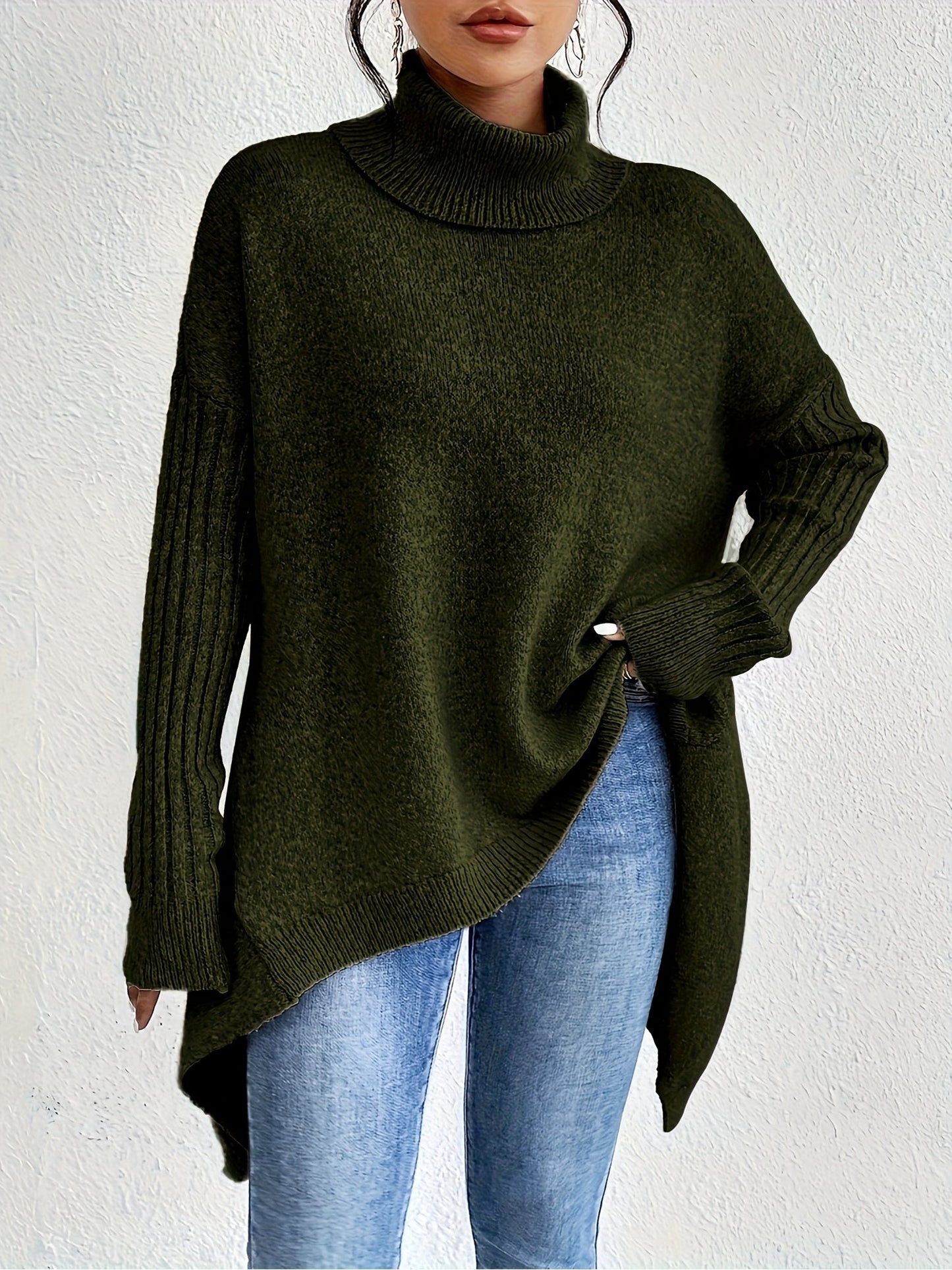 Thalia™ – Neulottu Turtleneck Villapaita