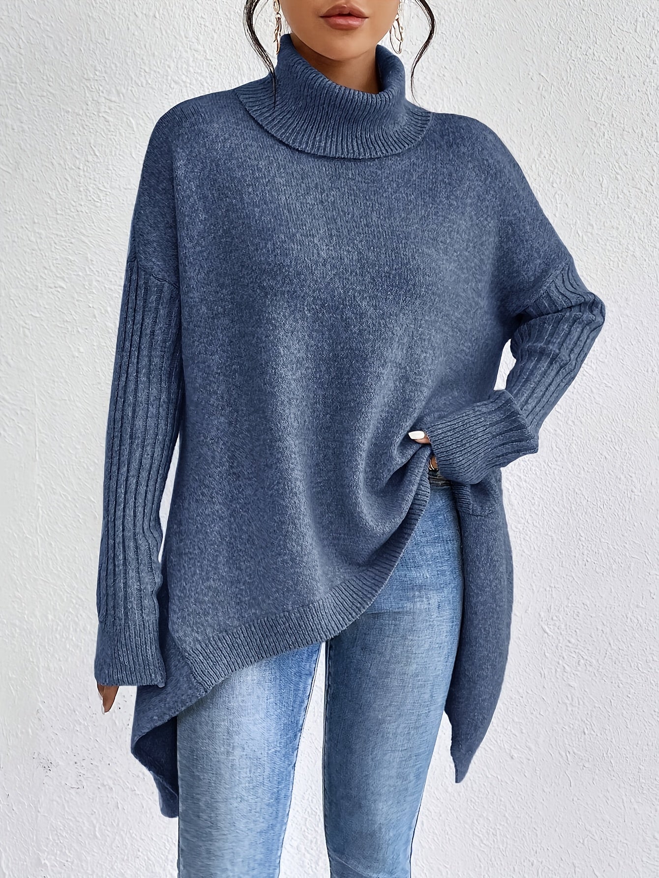 Thalia™ – Neulottu Turtleneck Villapaita