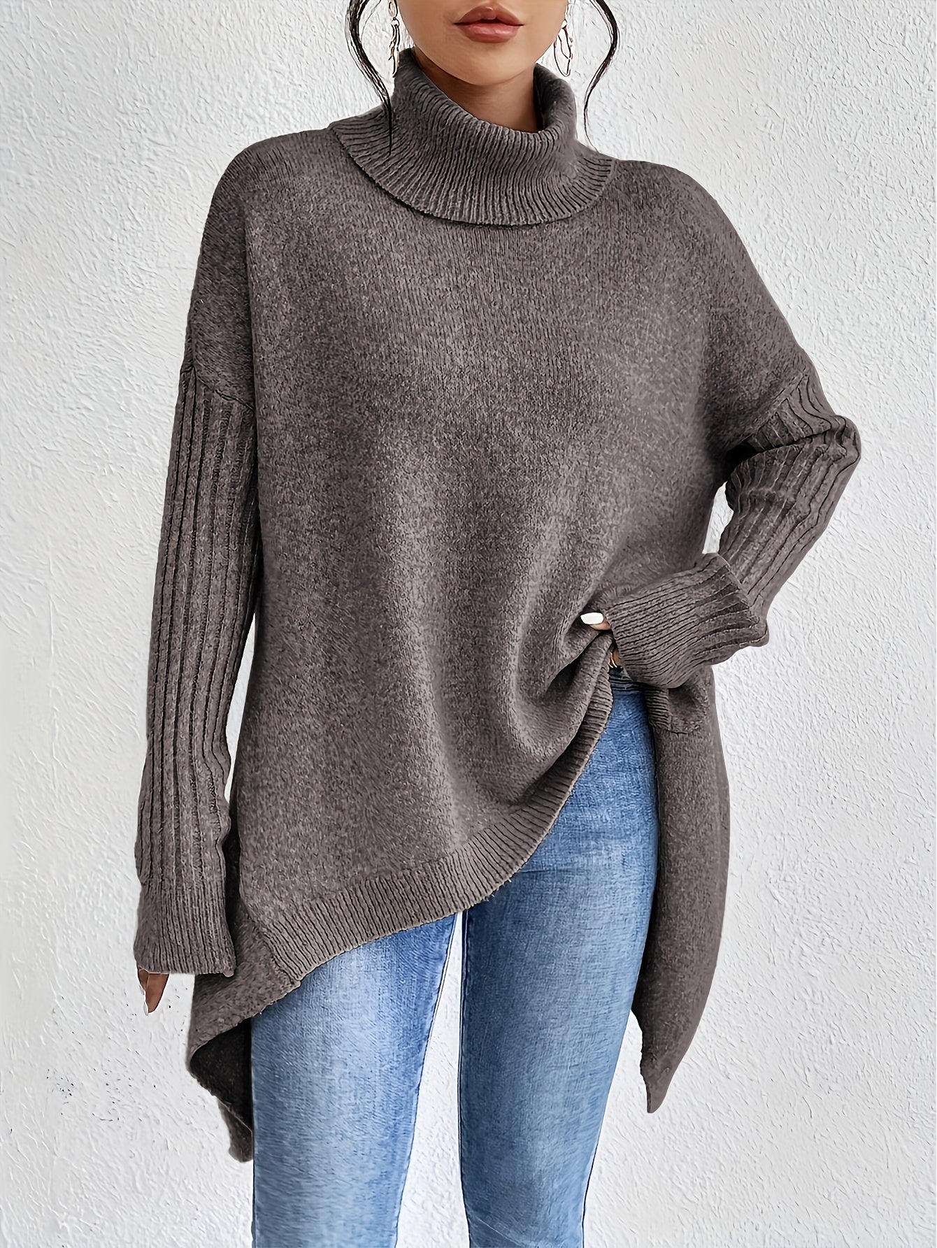 Thalia™ – Neulottu Turtleneck Villapaita