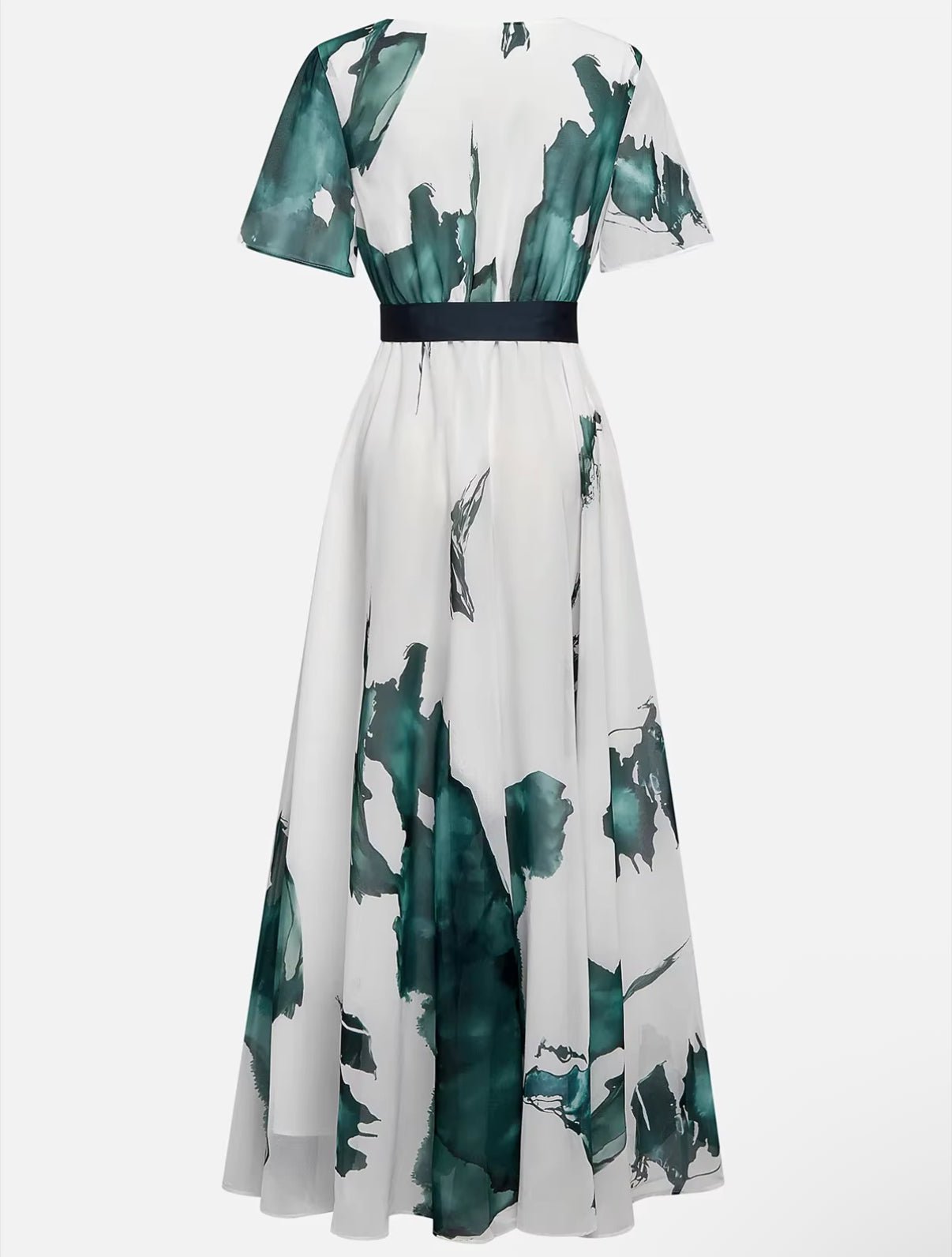 Nayla™ - Elegantti Vesivärikuvioitu Kietaisumekko