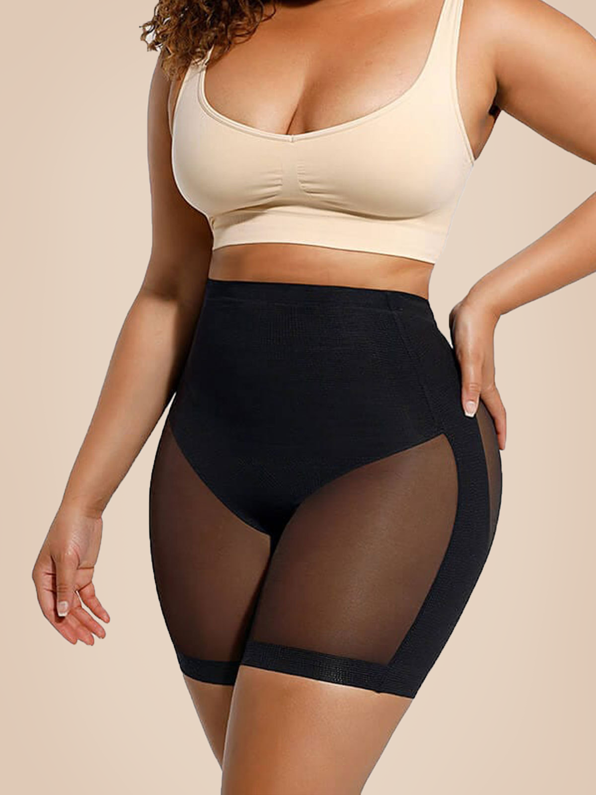 Curvy™ – Korkeavyötäröinen saumaton muotoileva shortsialusvaate