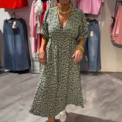 Lina™ – V-aukkoinen Painettu Mekko